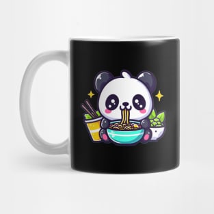 Panda Eating Ramen Mug